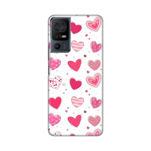 Silikonska futrola - maska print Skin za A1 Alpha Eco Pink Hearts.