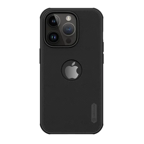 Futrola - maska Nillkin Super Frost Pro za iPhone 14 Pro Max (6.7) crna (logo cut) (MS).