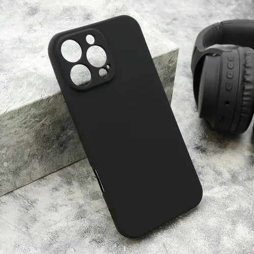 Futrola - maska VELVET TOUCH za iPhone 16 Pro Max (6.9) crna (MS).