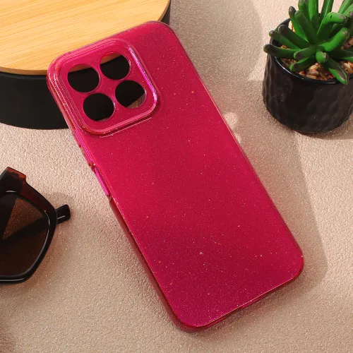 Futrola - maska Sparkle Dust za Huawei Honor X8b bordo.
