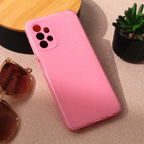 Futrola - maska Sparkle Dust za Samsung A135 Galaxy A13 4G roza.
