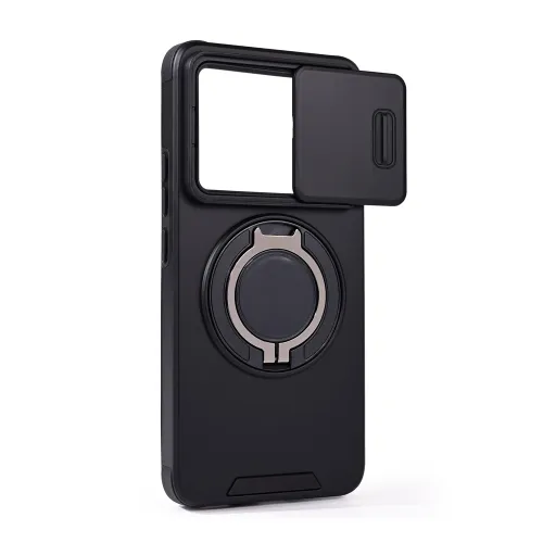 Futrola - maska CamShield Ring stand za Xiaomi 14T Pro crna.