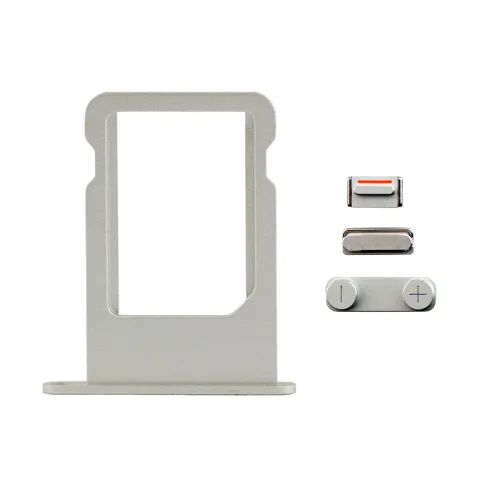 Drzac SIM kartice+set bocnih dugmica za iPhone 5G BELI (volume+on/off+silent).