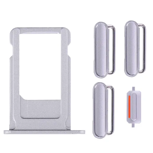 Drzac SIM kartice+set bocnih dugmica za iPhone 6 Plus BELI(volume+on/off+silent).