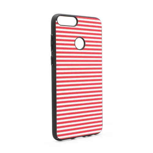 Futrola - maska Luo Stripes za Huawei P smart/Enjoy 7S crvena.