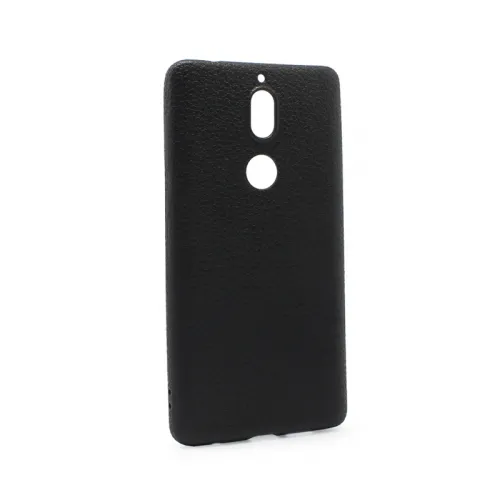 Futrola - maska Leather Look za Nokia 7 crna.
