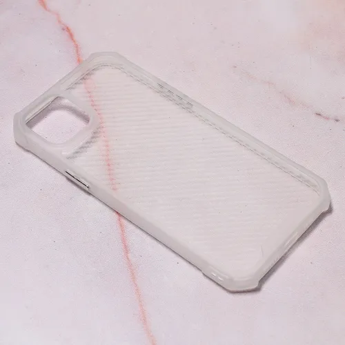 Futrola - maska Carbon Crystal za iPhone 14 Plus 6.7 bela.