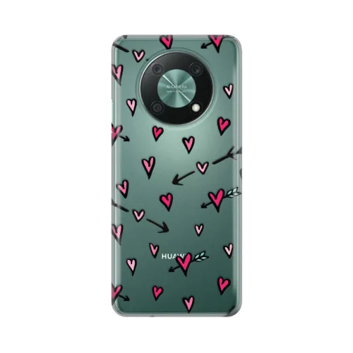 Silikonska futrola - maska print Skin za Huawei Nova Y90 Heart Pattern.