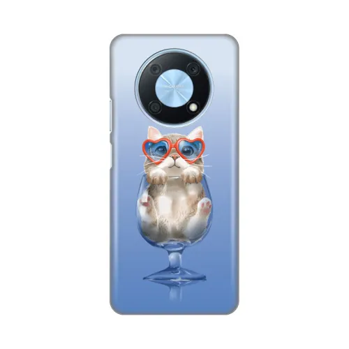 Silikonska futrola - maska print za Huawei nova Y90 Funny Cat.