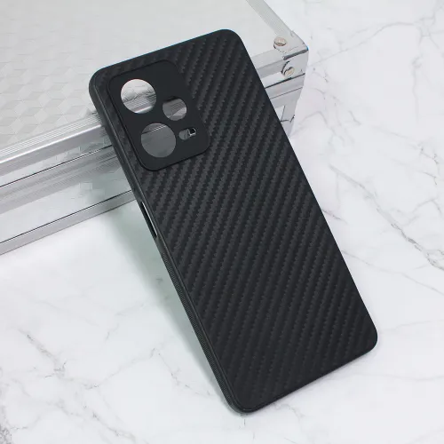 Futrola - maska Carbon fiber za Xiaomi Redmi Note 12 Pro 5G (EU) crna.
