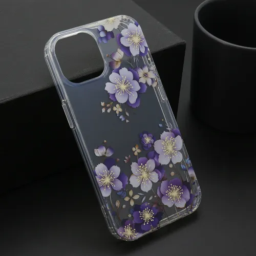 Futrola - maska FLOWER za iPhone 15 (6.1) DZF7 (MS).