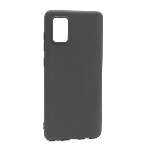 Futrola - maska ultra tanki KOLOR za Samsung A715F Galaxy A71 crna (MS).