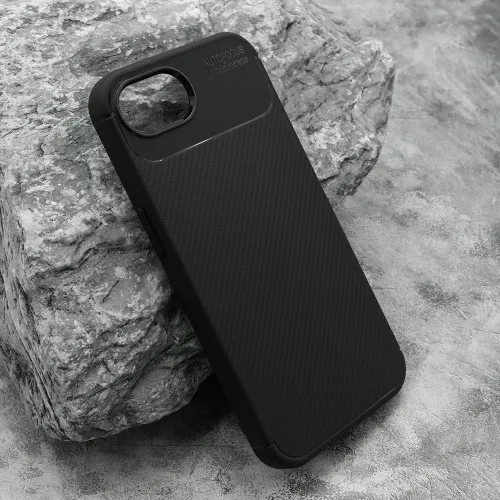 Futrola - maska Carbon za iPhone 16E (6.1) crna (MS).