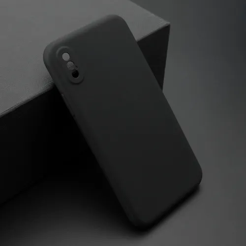 Futrola - maska ultra tanki KOLOR za iPhone X crna (MS).