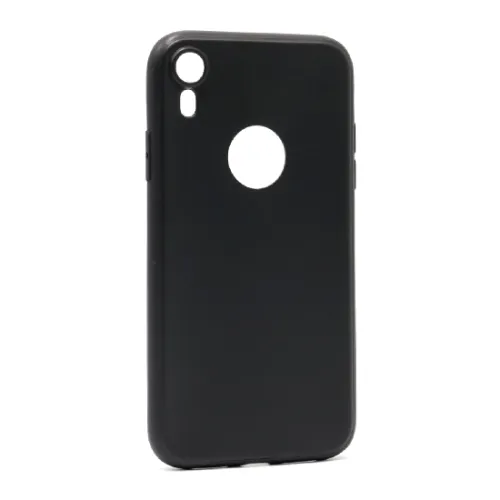 Futrola - maska ultra tanki KOLOR za iPhone XR crna (MS).