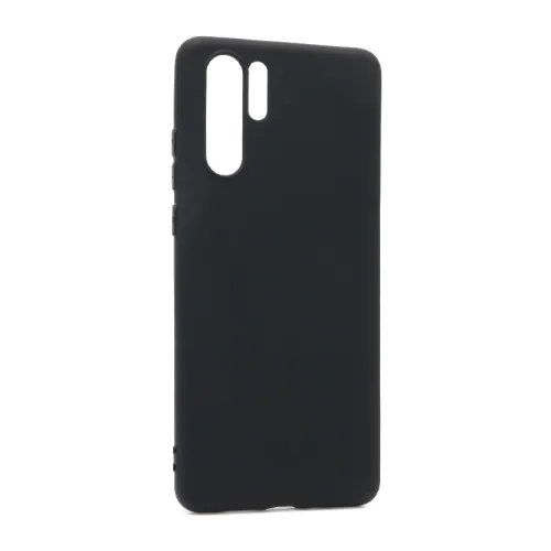 Futrola - maska ultra tanki KOLOR za Huawei P30 Pro crna (MS).