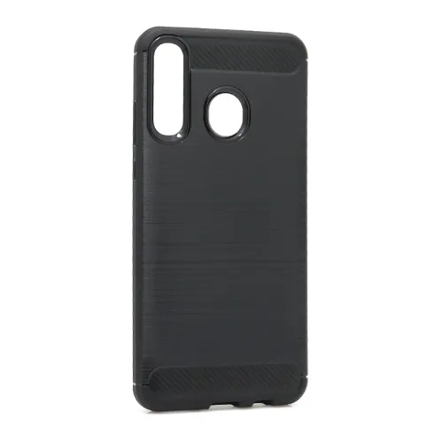 Silikonska futrola - maska BRUSHED za Huawei P30 Lite/Nova 4e crna (MS).