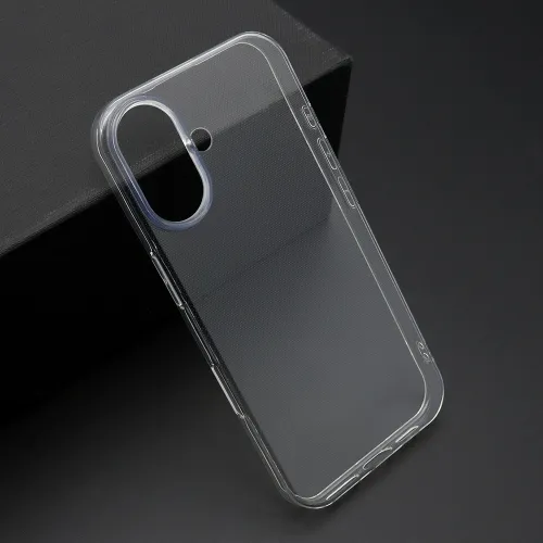Futrola - maska ultra tanki PROTECT silikon za iPhone 16 (6.1) providna (bela) (MS).