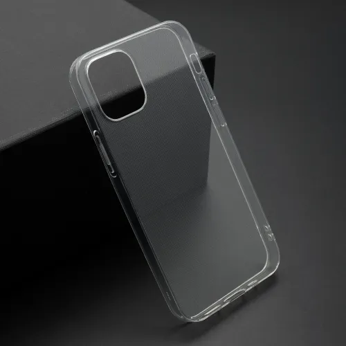 Futrola - maska ultra tanki PROTECT silikon za iPhone 12 Mini (5.4) providna (bela) (MS).