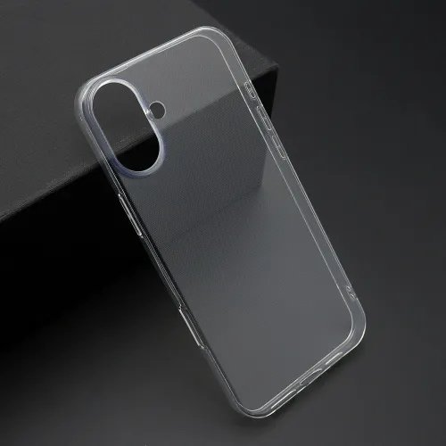 Futrola - maska ultra tanki PROTECT silikon za iPhone 16 Plus (6.7) providna (bela) (MS).