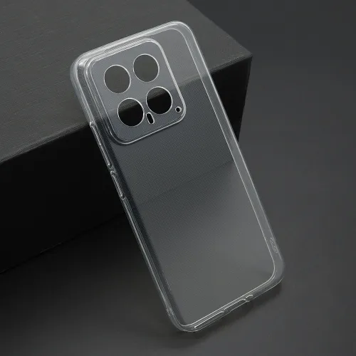 Futrola - maska ultra tanki PROTECT silikon za Xiaomi 14 providna (bela) (MS).