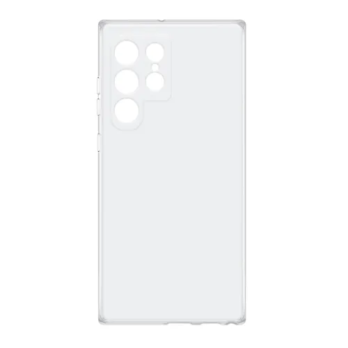 Futrola - maska ultra tanki PROTECT silikon za Samsung Galaxy S22 Ultra 5G providna (bela) (MS).