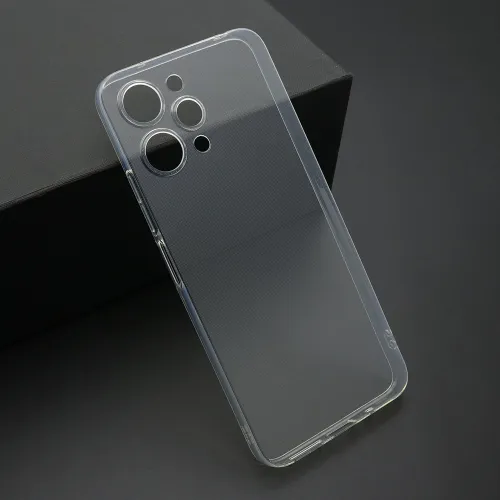 Futrola - maska ultra tanki PROTECT silikon za Xiaomi Redmi 12 providna (bela) (MS).