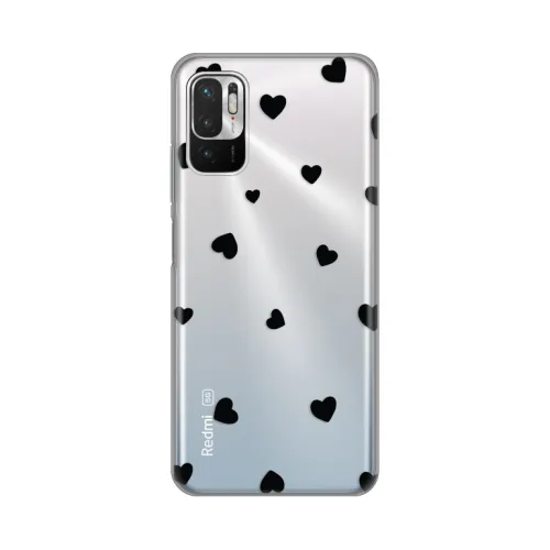 Silikonska futrola - maska print Skin za Xiaomi Redmi Note 10 5G Hearts.