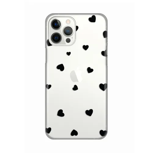 Silikonska futrola - maska print Skin za iPhone 12 Pro Max 6.1 Hearts.