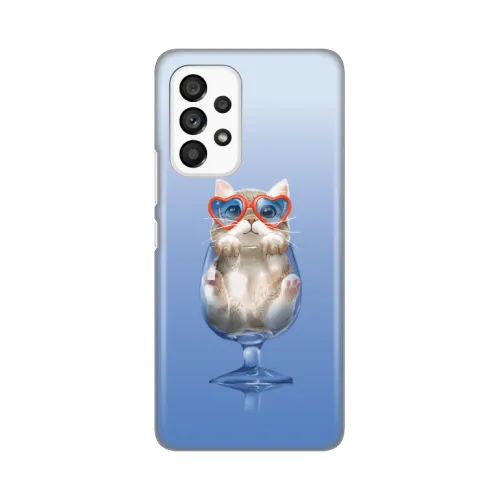 Silikonska futrola - maska print za Samsung A536 Galaxy A53 5G Funny Cat.