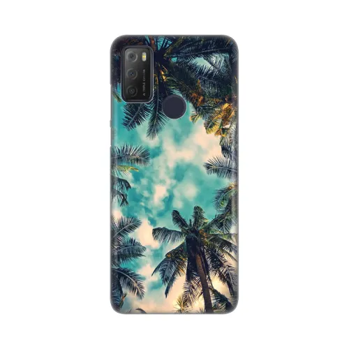 Silikonska futrola - maska print Skin za Alcatel 1S (2021)/3L (2021)/A1 Alpha 21 Palm tree.