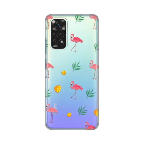 Silikonska futrola - maska print Skin za Xiaomi Redmi Note 11/Redmi Note 11s Flamingos.