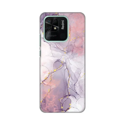 Silikonska futrola - maska print za Xiaomi Redmi 10C Pink Marble.