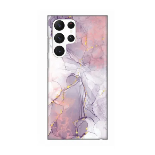 Silikonska futrola - maska print za Samsung Galaxy S22 Ultra 5G Pink Marble.