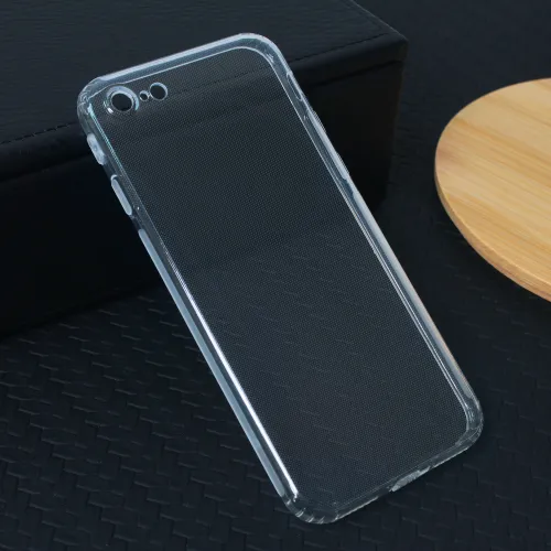 Silikonska futrola - maska Ultra Thin with pluggy za iPhone 7/8/SE 2020/2022 Transparent.