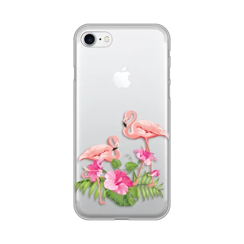 Silikonska futrola - maska print Skin za iPhone 7/8/SE 2020/2022 Flamingo.