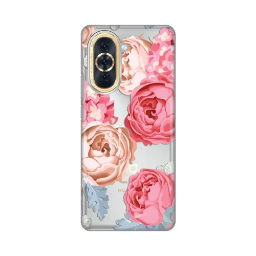Silikonska futrola - maska print Skin za Huawei Nova 10 Pink Flowers.