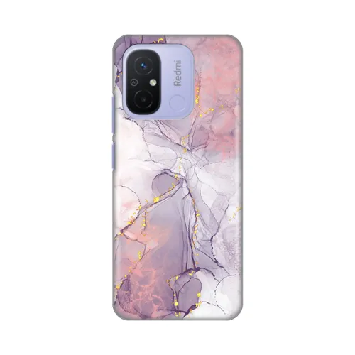 Silikonska futrola - maska print za Xiaomi Redmi 12C Pink Marble.