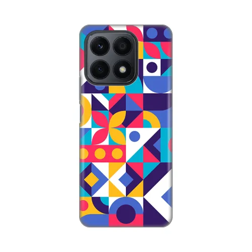 Silikonska futrola - maska print Skin za Huawei Honor X8a Colorful Mosaic.