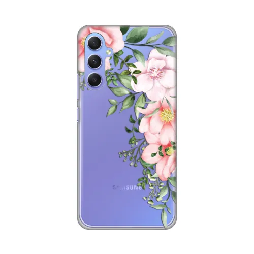 Silikonska futrola - maska print Skin za Samsung Galaxy A34 5G 5G Gentle Rose Pattern.