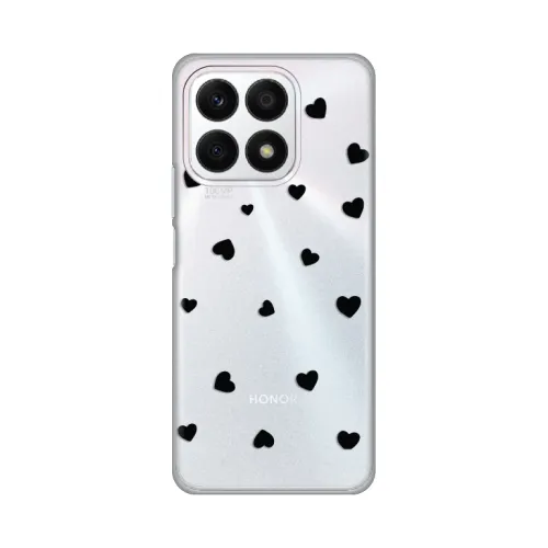 Silikonska futrola - maska print Skin za Huawei Honor X8a Hearts.