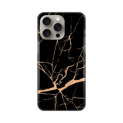 Silikonska futrola - maska print za iPhone 15 Pro Max 6.7 All Black.