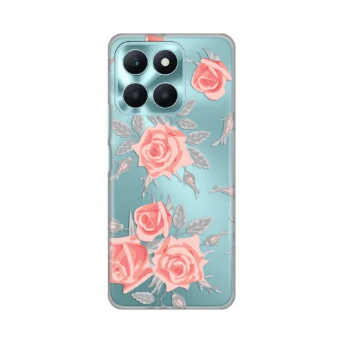 Silikonska futrola - maska print Skin za Huawei Honor X6a Elegant Roses.