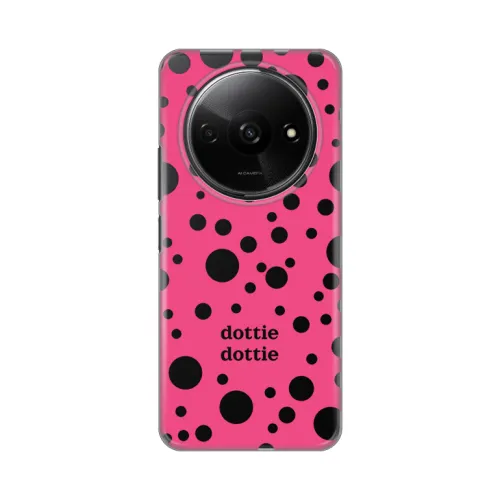 Silikonska futrola - maska print Skin za Xiaomi Redmi A3 Dottie Dottie Pink.