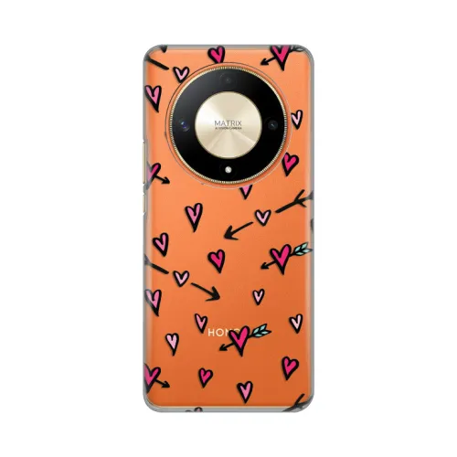 Silikonska futrola - maska print Skin za Huawei Honor Magic 6 lite Heart Pattern.