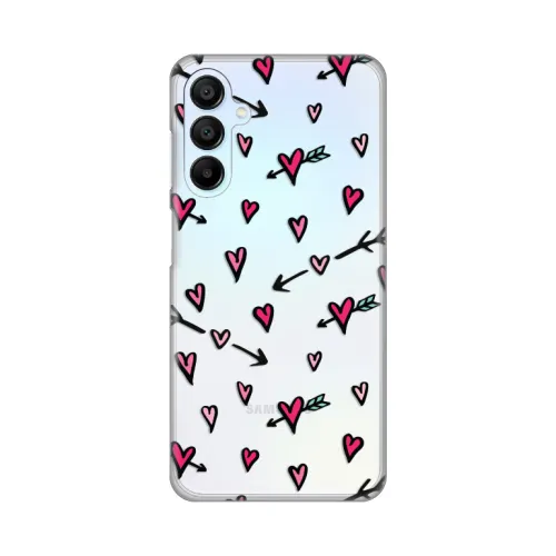 Silikonska futrola - maska print Skin za Samsung A156 Galaxy A15 5G Heart Pattern.
