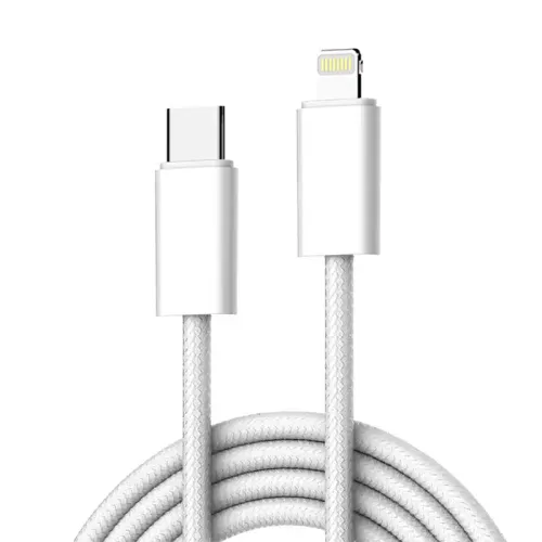 USB Data kabl LDNIO LC902-I 30W Type C na Lightning beli 2m.