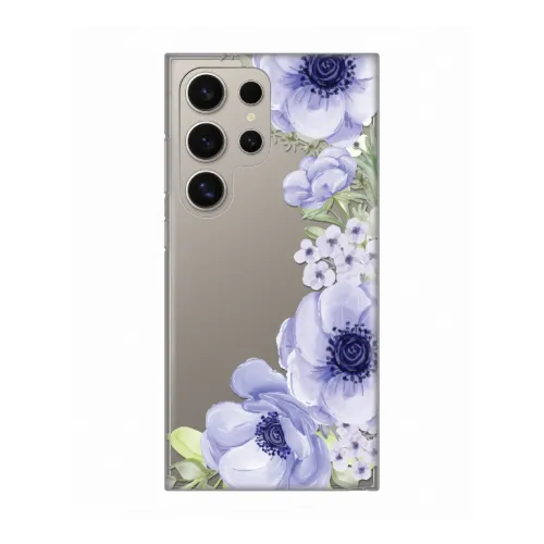 Silikonska futrola - maska print Skin za Samsung S928B Galaxy S24 Ultra Blue Roses.