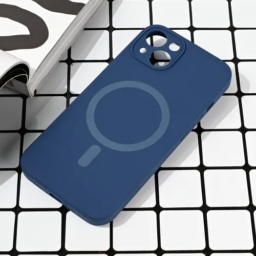 Futrola - maska Magsafe Pure color za iPhone 13 6.1 plava.