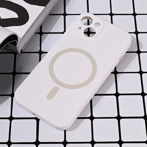 Futrola - maska Magsafe Pure color za iPhone 13 6.1 bela.